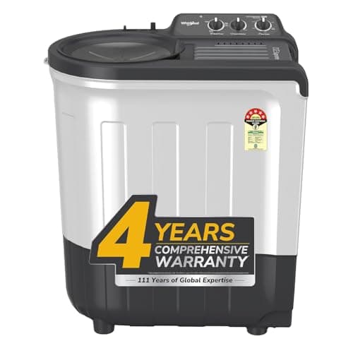 Whirlpool 6.5 Kg 5 Star Magic Clean Semi-Automatic Top Loading Washing Machine (MAGIC CLEAN 6.5 GREY, 4 Year Comprehensive Warranty, 1400 RPM Motor, 5...