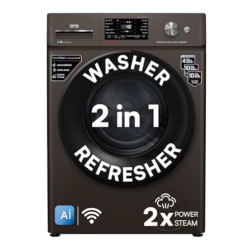 IFB 9 Kg 5 Star with DeepClean Technology, AI Powered, WiFi, Fully Automatic Front Load Washing Machine (EXECUTIVE MXN 9014K CMS, PowerSteam, 9 Swirl,...