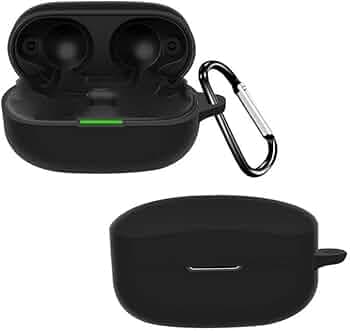 AddGrip Silicone case Compatible with Sony WF-1000XM4 Earbuds Cover, Soft, Shockproof (Fits only Sony WF-1000XM4 Earbuds case) (Sony WF 1000-XM4, Blac...