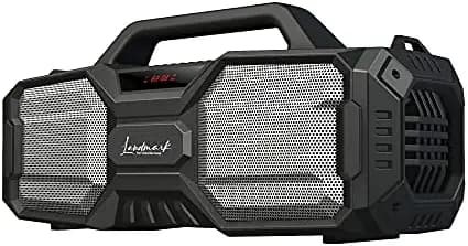 LANDMARK LM TBS7021 20W Wireless Bluetooth Party Speaker with Mic & Handsfree Calling/Splashproof/ 4000mah Battery - (Black & Silver)
