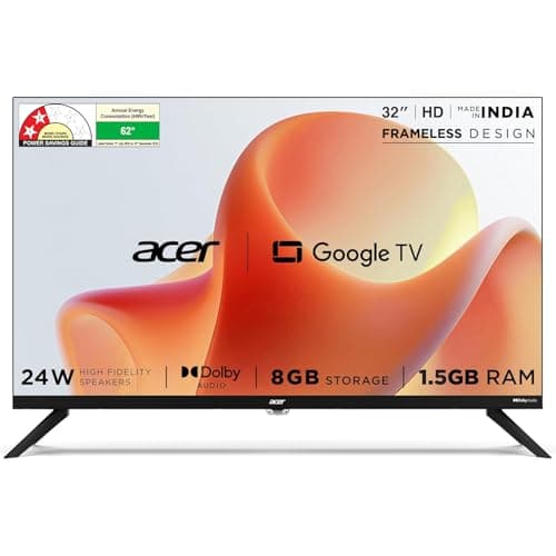 Acer 80 cm (32 inches) G Plus Series HD Ready LED Smart Google TV AR32HDGGR2841AD