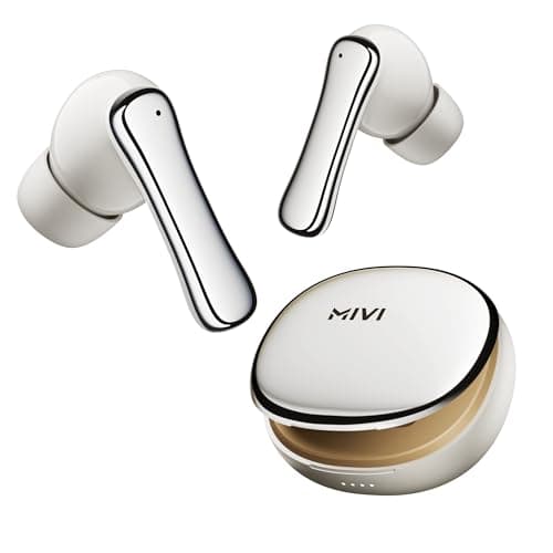 Mivi SuperPods Halo [Flagship Launch], 35dB ANC Active Noise Cancellation in Ear Ear Buds Wireless, Spatial Audio, 60HRS Battery,13mm Drivers, IPX4, v...