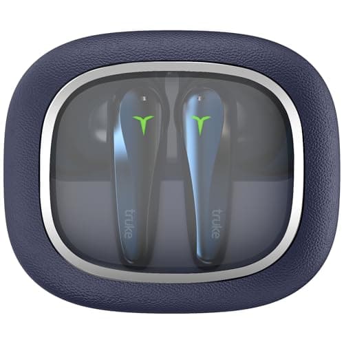 truke New Launch Crystal Dyno Leather Finish True Wireless in Ear Earbuds w/Spatial Audio, 70H Battery Rapid Charge Ear Buds, 13mm Driver HiFi Sound T...