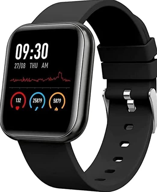 mi Bluetooth Smart Watch with 1.3" LED with Daily Activity Tracker, Heart Rate Sensor, BP Monitor, Sports Gym (Free Size, Black)