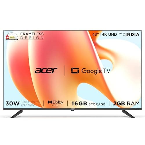 Acer 109 cm (43 inches) G Plus Series 4K Ultra HD LED Smart Google TV AR43UDGGR2851AD