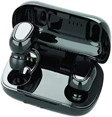 JANROCK TWS L21 Wireless Dual Earbuds Bass Headset with Mic Bluetooth Headset (Black, True Wireless)