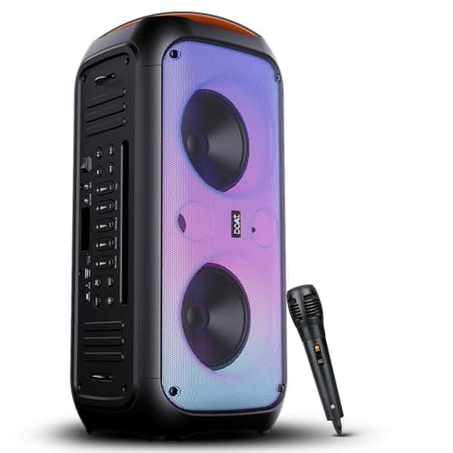 boAt Newly Launched Partypal 300 Speaker with 120 W Signature Sound, Up to 6 hrs Playtime, Built-in Mic, TWS Mode, Bluetooth v5.3, AUX Port, & USB Typ...