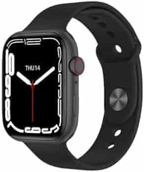 Latest i7 Pro Max Bluetooth Calling Smart Watch with All Notifications Fitness Tracker Heart Monitor New Series 7 Men & Women Smart Watch (Black)