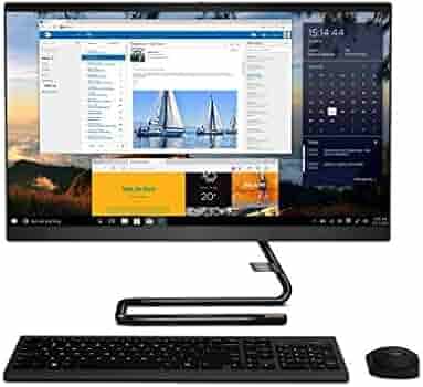 Lenovo IdeaCentre A340 23.8-inch Full HD IPS All-in-One Desktop (Intel Core i5-10210U/8GB/512GB SSD/Windows 11/MS Office 2021/HD 720p Camera/Wireless Keyboard & Mouse/Black), F0E800YBIN