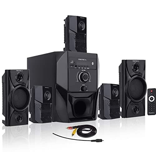 Tronica Super King 40W 5.1 Bluetooth Home Theater System with FM/PenDrive/Sd Card/Mobile/Aux Support & Remote (5.1 Speaker Set+1 bt Earphones)