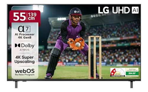 LG 139 cm (55 inches) UA82 Series 4K Ultra HD (3840 x 2160) Smart webOS LED TV 55UA82006LA