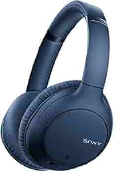 (Renewed) Sony WH-CH710N Noise Cancelling Wireless Headphones : Bluetooth Over The Ear Headset with Mic for Phone-Call, 35 Hours Battery Life, Quick Charge and Google Assitant - Blue