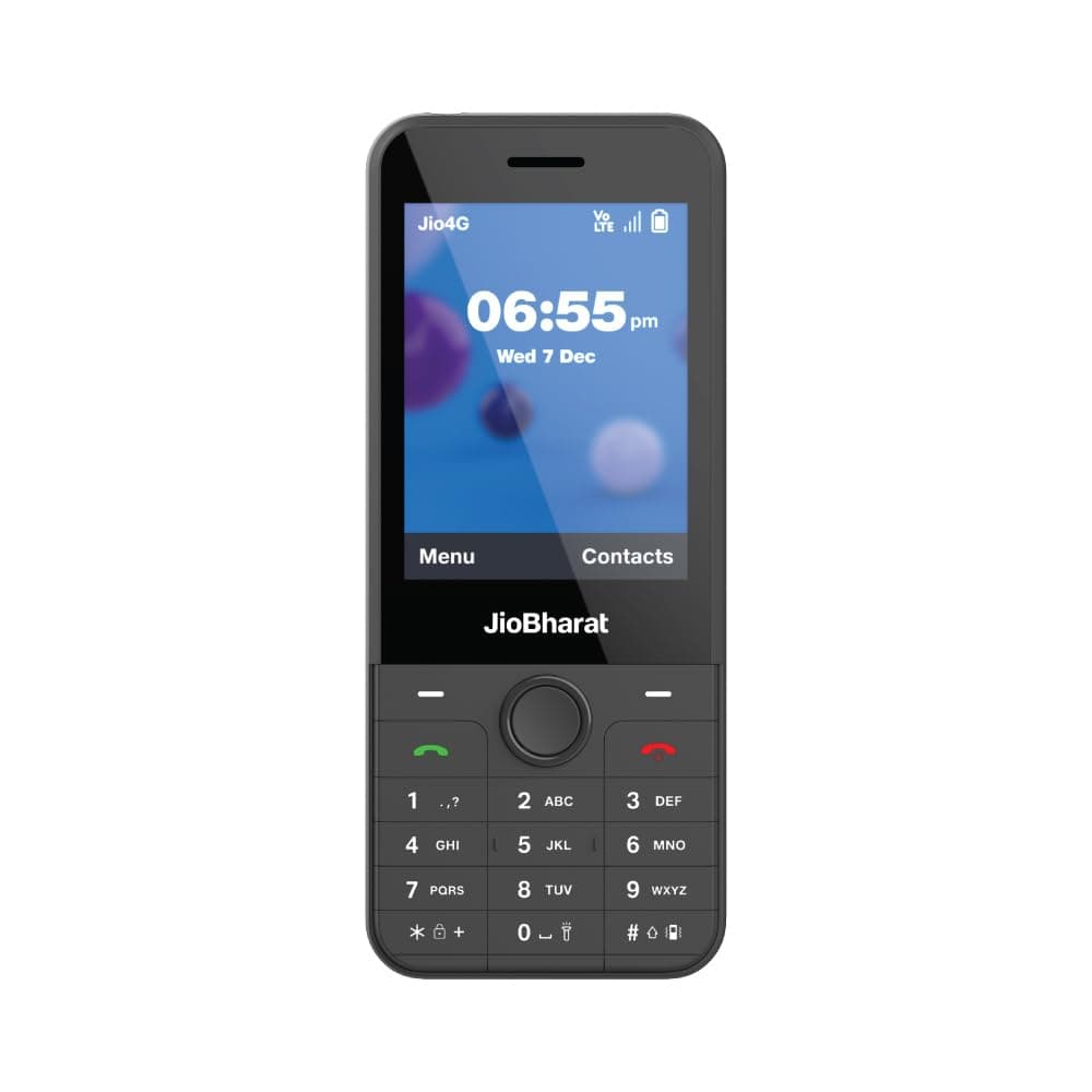 JioBharat J1 4G Keypad Phone with JioTV, JioCinema, JioSaavn, JioPay (UPI), JioChat, JioPhotos, Powerful 2500mAh Battery, LED Torch, Digital Camera | ...