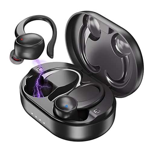 EDYELL True Wireless Earbuds, C15 Over Ear Headphone with Mic,48Hrs Playtime Noise Cancelling EarHook Earphones Type-C Charging IPX7 Waterproof Applies to Sports and Workout（Newly Launched V5.3）