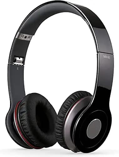 Aerizo NB76 Wired Solo HD Headphones Deep Bass Soft and Comfortable Ear Cups Flexible Body Compatible with All Mobile Phones [Multicolor]