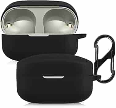 Xcreo Silicone Case Compatible with Sonyy WF-1000XM4 Earbuds (2022)-Black