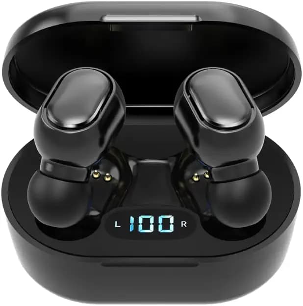 X88 Pro® Airdopes 441 Bluetooth Truly Wireless in Ear Earbuds with Mic Swing 350, True Wireless Earbuds with Mic,Deep Bass, Dual Equalizer, Bluetooth 5.0, IPX4 & Voice Assistant (E7s_Black)