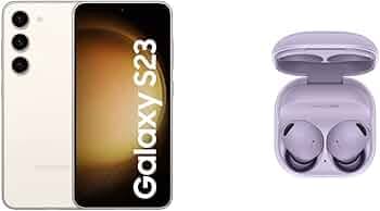 Samsung Galaxy S23 5G (Cream, 8GB, 256GB Storage) & Galaxy Buds2 Pro, Bluetooth Truly Wireless in Ear Earbuds with Noise Cancellation (Bora Purple, with Mic)