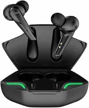 Auxigen Firefly Gaming True Wireless Headphone with 40Hrs Total Playtime with Case, Low Latency, Deep Bass, BT5.0, Touch Control, Dual Mic, Passive Noise Cancellation & IPX4 Waterproof (G11-TWS)