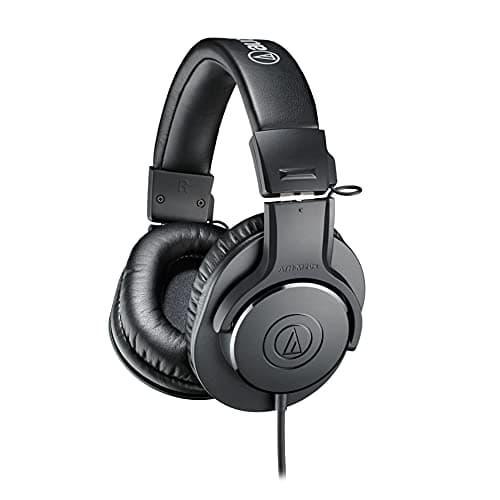 Audio-Technica Ath-M20X Wired Over Ear Headphones Without Mic (Black) Over-Ear