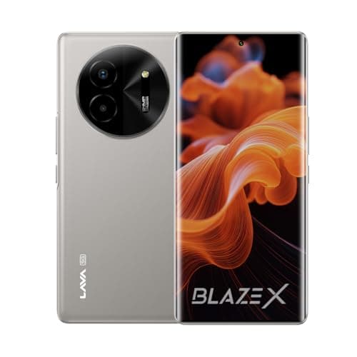 Lava Blaze X 5G - Titanium Grey (6GB RAM | 128GB Storage) - SEGMENT FIRST 5G CURVED AMOLED DISPLAY* | 64MP SONY SENSOR CAMERA