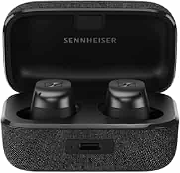 (Renewed) Sennheiser MOMENTUM True Wireless 3 Earbuds Bluetooth In-Ear Headphones for Music & Calls with Adaptive Noise Cancellation (ANC), IPX4, wireless charging, 28-hr Battery Life & Compact Design, Graphite