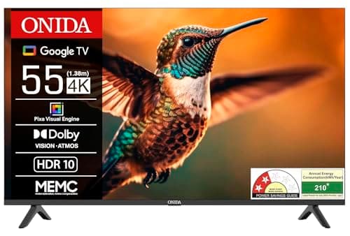 ONIDA 139 cm (55 inch) Nexg Series 4K Ultra HD LED Smart Google TV 55UIG (Black)