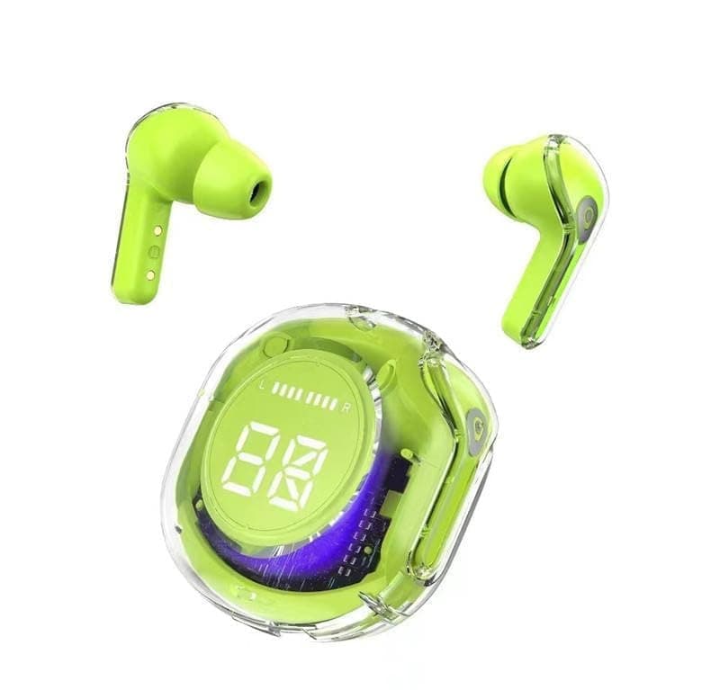 Ultrapod PRO Wireless Bluetooth in Ear Earbuds, Transparent Charging Case, Active Nois Cancellation, Led Digital Display, Quantum Sound Pods,Touch Con...
