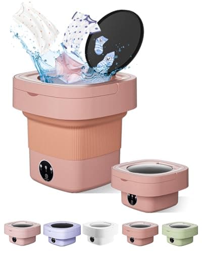 Welko Portable Washing Machine, 16L Upgraded Mini Washer with Spin Basket Laundry Machine, 3 Cleaning Modes Suitable for Small Clothes, Foldable Desig...