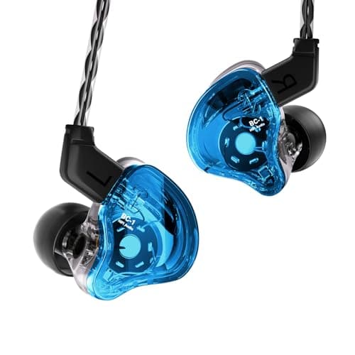 CCZ Melody Wired Earbuds Earphones, hifi 1DD 1BA Drivers in ear Headphones, in ear Monitors with Crisp Clear Sound, iem Corded Earbuds for Singers Mus...