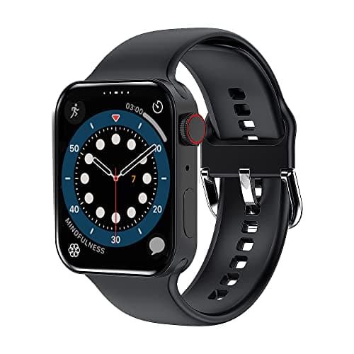 IKALL W5 1.68 Inch Display Smart Watch with BT Calling, SPO2 and Multiple Sports Modes (Black)