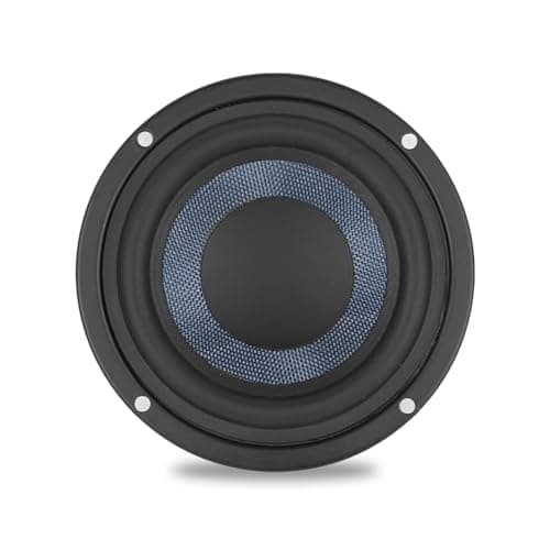 3.5 Inch Glass Fiber Cone Woofer - 8 Ohms 20 Watts Midbass Speakers for Bookshelf, Center Channels & Car Stereo (2 Pcs)
