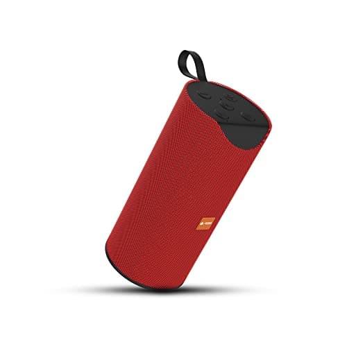 Aroma® Studio 1 Raftaar 10W Bluetooth Speaker Hi-fi Stereo Sound Surround Upto 10 Hours Playback, Best for Mobile, Laptop/PC, Ipad, Media Players with Multi Modes Aux/TF Card/USB Drive (Red)