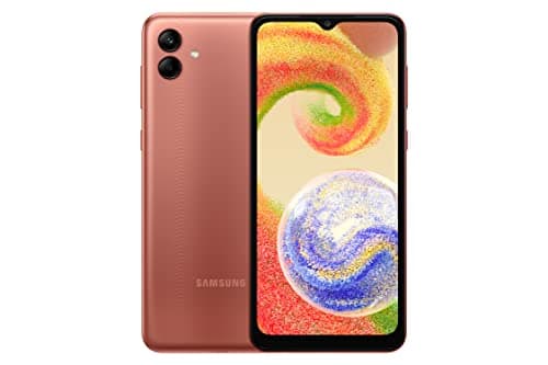 Samsung Galaxy A04 (Copper, 4GB, 64GB Storage) | 50 MP Rear Camera | Face Unlock | Upto 8GB RAM with RAM Plus | MediaTek Helio P35 | 5000 mAh Battery
