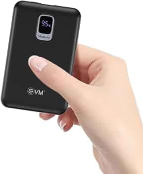 EVM 25W EnNano Pro 10 Power Bank 10000mAh - Dual Output (Type-C & USB), Portable, Pocket-Friendly, 2 Years Warranty (EVM-P0407-Black)