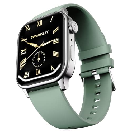 Fire-Boltt Rise Smart Watch, 1.85" HD Display, Metal Body with Bluetooth Calling, Rotating Crown, AI Voice Assistant, 120 Sports Modes, Neon UI, SpO2 ...