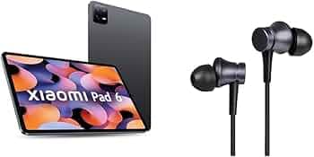 Xiaomi Pad 6| Qualcomm Snapdragon 870| 144Hz Refresh Rate| 6GB, 128GB| 2.8K+ Display (11-inch/27.81cm)|Gray Wired in-Ear Earphones with Mic, Ultra Dee...