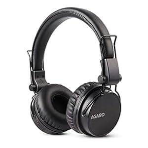 (Renewed) AGARO Fusion Wireless Bluetooth On Ear Headphone with Mic (Black)