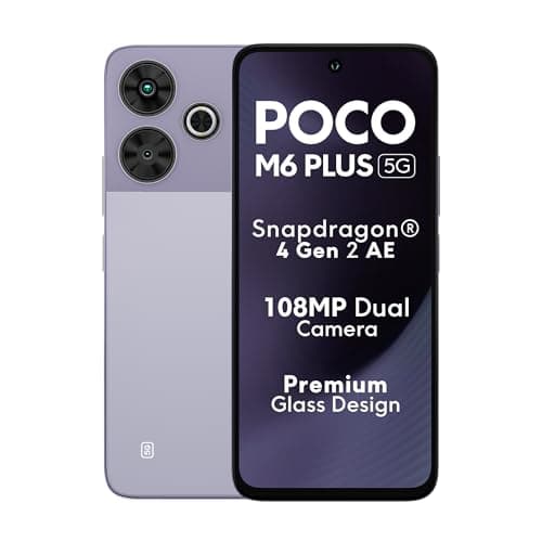 POCO M6 Plus 5g (Misty Lavender) (8GB RAM, 128 GB ROM)