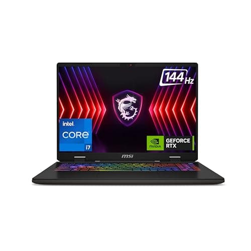 MSI Sword 16 HX, Intel 14th Gen. i7-14700HX, 41CM 16:10 FHD+ 144Hz Gaming Laptop(16GB/1TB NVMe SSD/Windows 11 Home/NVIDIA GeForce RTX 4050, GDDR6 6GB ...