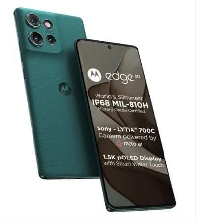 Motorola Edge 50 5G (8GB RAM + 256GB Storage) | 50MP + 13MP + 10MP | 32MP Front Camera | 5000 mAh Battery | Snapdragon 7 Gen 1 Accelerated Edition Pro...