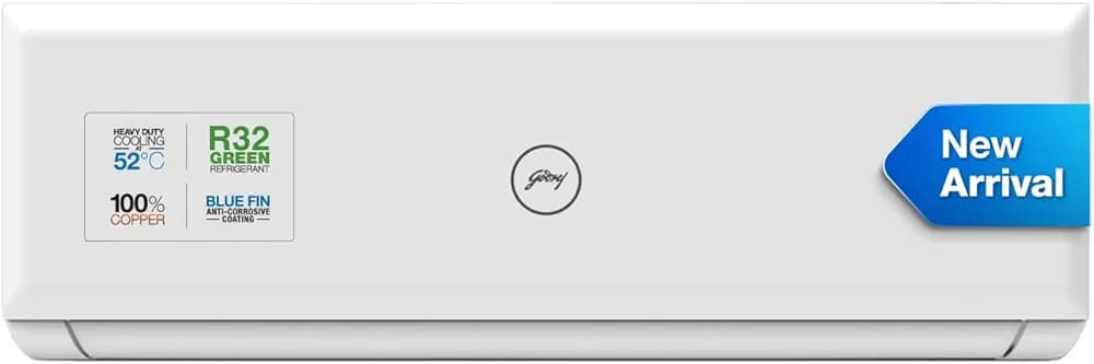 Godrej 1.5 Ton 3 Star 4 Way Air Swing Fixed Speed Split AC (Copper, 2023 Model, Anti-Dust Filter, AC 1.5T SFC 18PTC3-WWP, White)