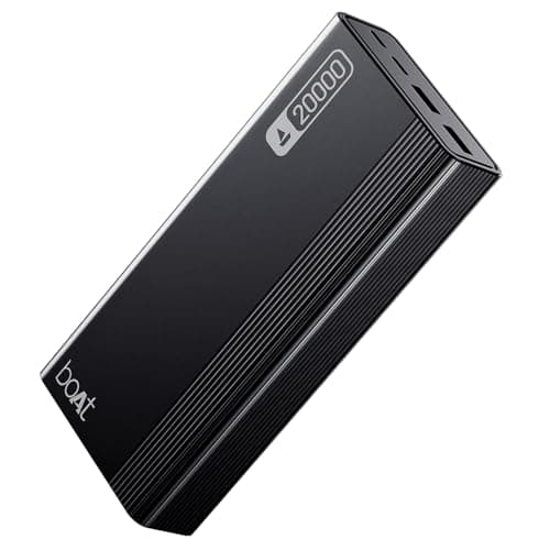 boAt Newly Launched Energyshroom PB401 20000mAh Power Bank| Micro USB and Type C (2-Way Input Ports), 3X Output Ports, Compatible with Tablets, Smartp...