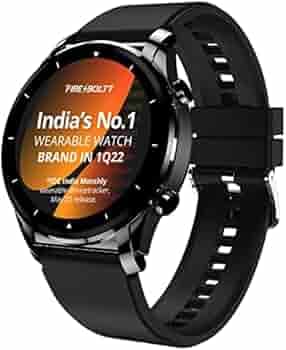 Fire-Boltt Thunder Bluetooth Calling Full Touch 1.32inch Amoled LCD Smartwatch with SpO2, Heart Rate & Sleep Monitoring, 30 Sports Modes, Black
