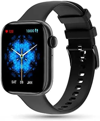 Pebble Cosmos MAX 1.81" Largest Display Bluetooth Calling Smartwatch, 100+ Sports Modes, HR, SPO2, Built in Games & Voice Assistant ( Jet Black )
