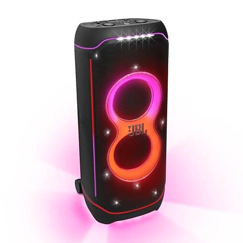 JBL Partybox Ultimate, Dynamic Lightshow, Party Pad, Wi-Fi & Bluetooth Connectivity, Dual Mic with Guitar Inputs, Pro Sound, Ipx4 Splashproof, Self Tu...