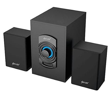 Zazz MS2116 2.1 Channel Multimedia Wooden Cased Speaker (Black) Multimedia Speaker Systems