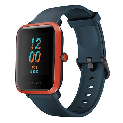 Amazfit Bip S Smart Watch with Built -in GPS, 15-Day Battery Life, Always-on Display, 5ATM Water Resistance (Red Orange) Smart Watches & Accessories