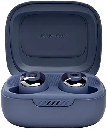 New JBL Live Free 2 TWS | True Adaptive Noise Cancelling Earbuds | Adjustable EQ | 35Hrs Playtime | IPX5 | 6 Mics for Pristine Calls | Dual Pairing | Wireless Charging Case | Built-in Alexa (Blue)