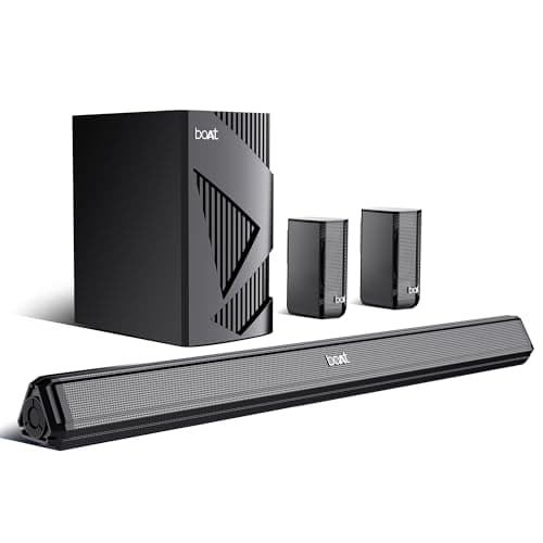 boAt [New Launch] Aavante Bar 3200D Pro, Dolby Audio, 400W Sound, Wireless Satellite Speakers, 5.1CH, DSP for Crystal Clear Sound, Bluetooth Sound bar...